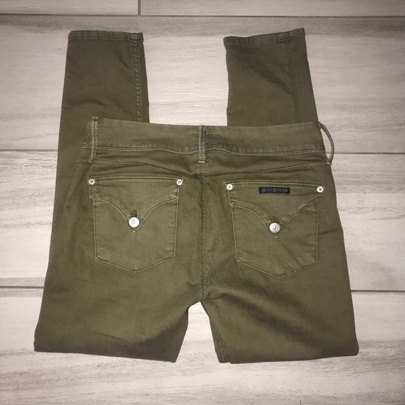 Hudson Jeans Denim - Olive army green Hudson skinny ankle jeans